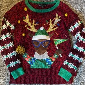 United States Sweaters Red and Green Knit Sweater